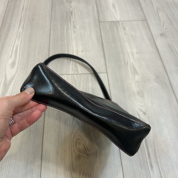 Liz Claiborne Black Leather Bag - Picture 4 of 11